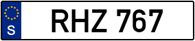 Trailer License Plate